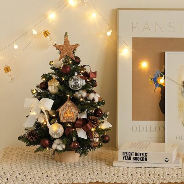 Winter Atelier Mini Tabletop Christmas Tree – 45cm Luxury Spruce Decoration