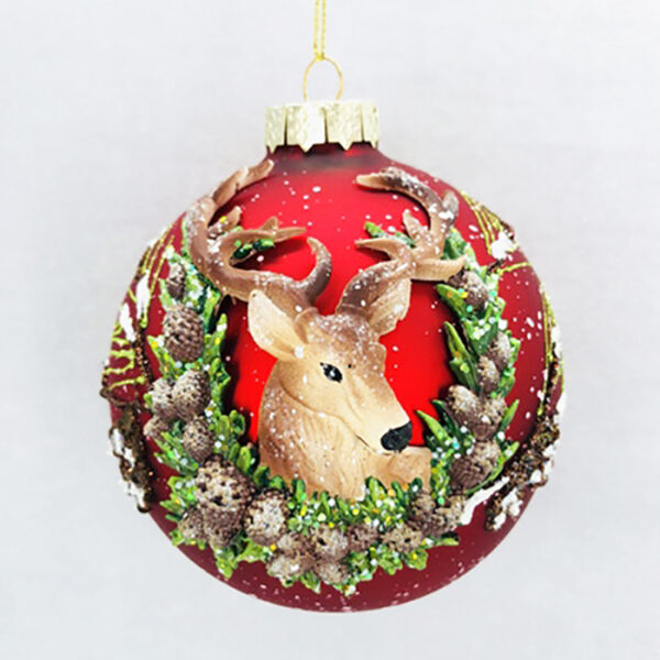 5 Unique Glass Ball Hanging Ornament – Traditional Christmas Tree Decoration