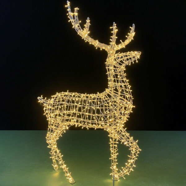 Winter Atelier 3D Christmas Deer Motif LED Light Decoration – Waterproof Outdoor Display