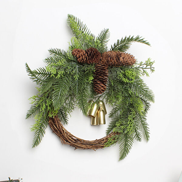 Winter Atelier Boho Bell Wreath – 30cm Farmhouse Christmas Decoration