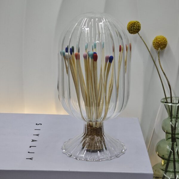 Winter Atelier Lucite Match Cloche Bottle