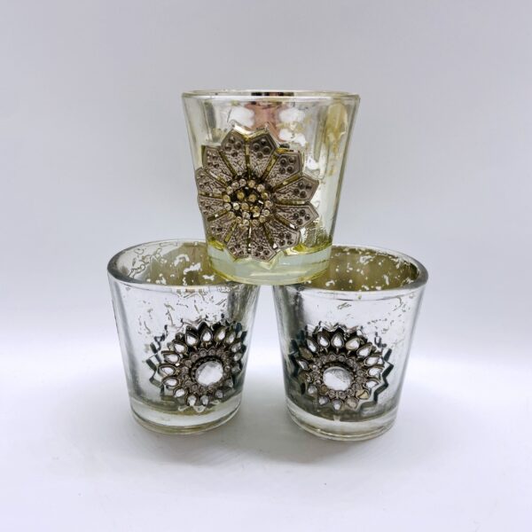 Winter Atelier Creative Small Glass Cup Candles Set of 3