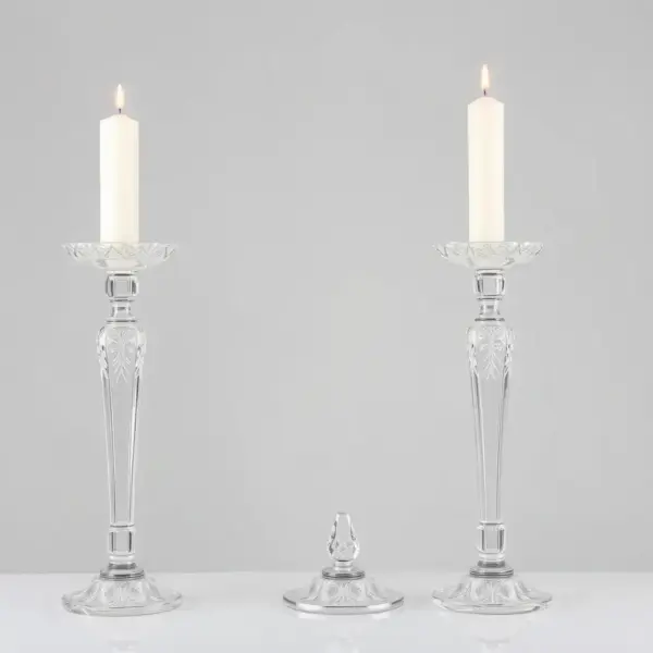 Elegant Crystal Candle Holders